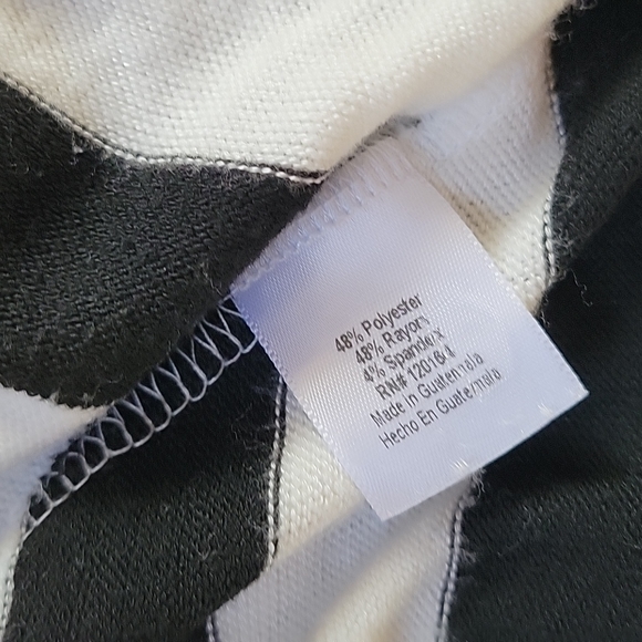 Allen B Allen Schwartz stripe flyaway open cardigan - Picture 11 of 11